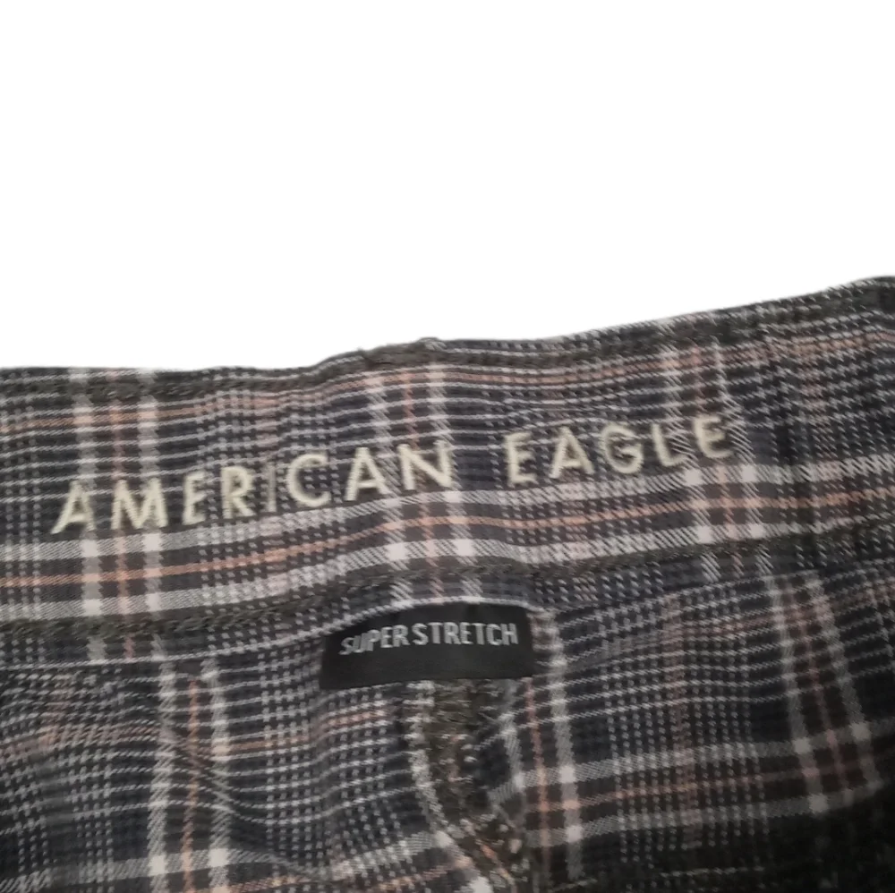 ❤️American Eagle Plaid Super Stretch Pants Trousers Size 6 - Picture 3 of 9